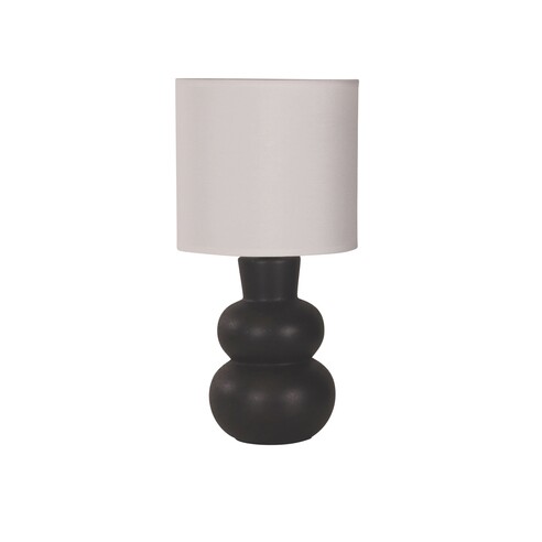 OL90163BK - HOLLA.35 Black Curvy Ceramic Table OL90163BK