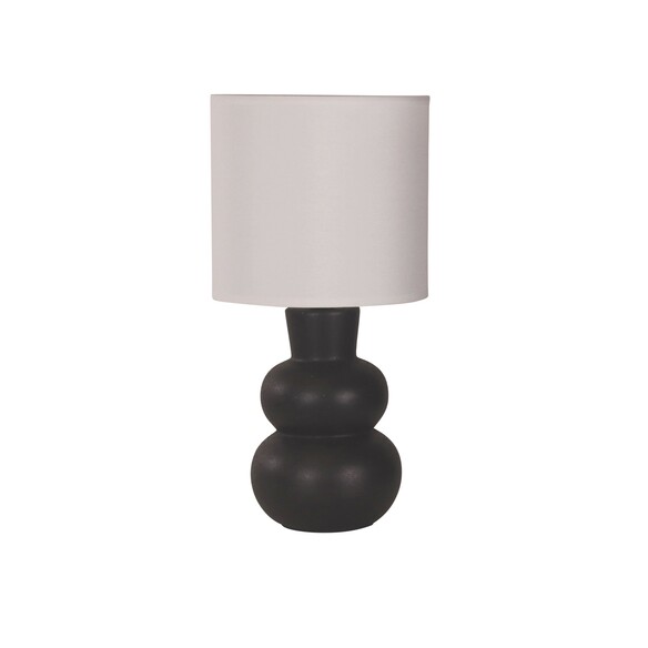 OL90163BK - HOLLA.35 Black Curvy Ceramic Table OL90163BK