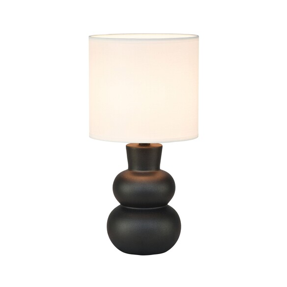 OL90163BK - HOLLA.35 Black Curvy Ceramic Table OL90163BK