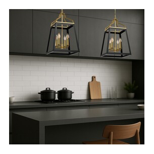 MONTEAL PE4-AGBK - 4 Light Pendant - Antique GoldMONTEAL PE4-AGBK 2