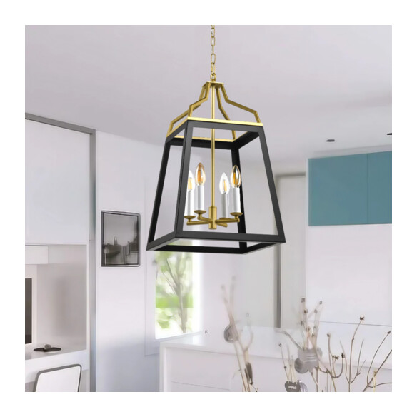 MONTEAL PE4-AGBK - 4 Light Pendant - Antique GoldMONTEAL PE4-AGBK