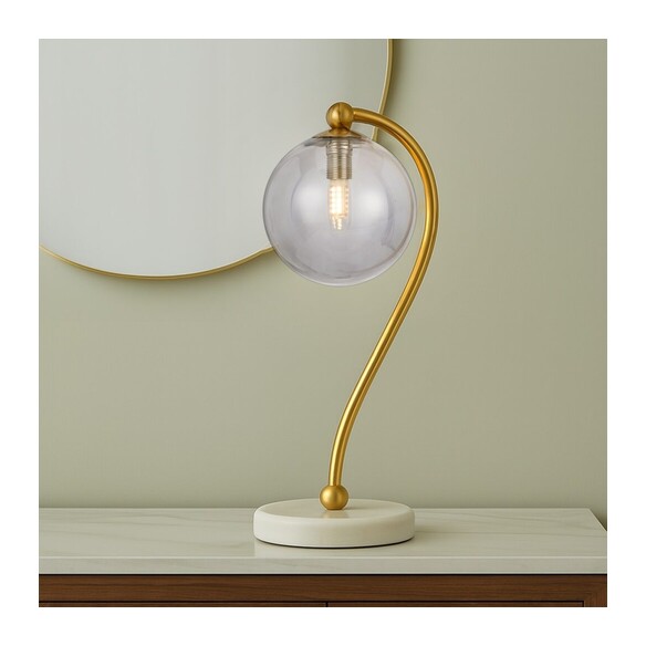 FELTON TL-WHMFRT - Table Lamp White Marble - FELTON TL-WHMFRT