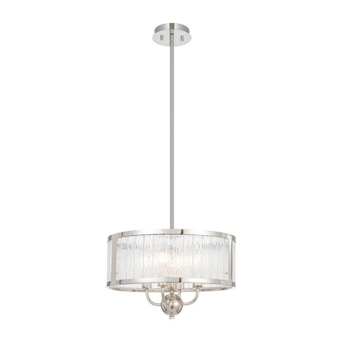 4 Light Pendant - Black
