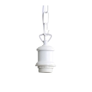 OL69322WH - ALBANY 180cm White Cloth Cord with White Chain OL69322WH 2