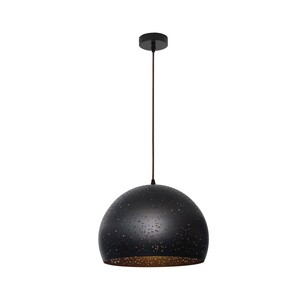 CELESTE2A - Bohemian Rustic Embossed Dome Shape Pendant CELESTE2A
