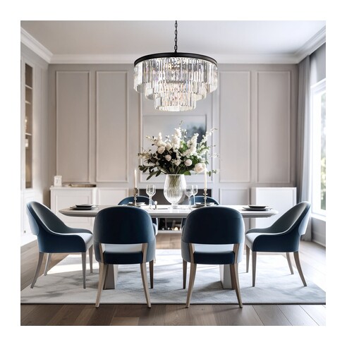 C SERENE PE16-BK - Serene 16 Lights Pendant - C SERENE PE16-BK