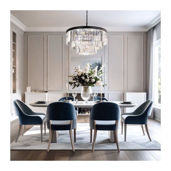 C SERENE PE16-BK - Serene 16 Lights Pendant - C SERENE PE16-BK