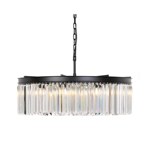 C SERENE PE08-BK - Serene 8 Lights Pendant - Black