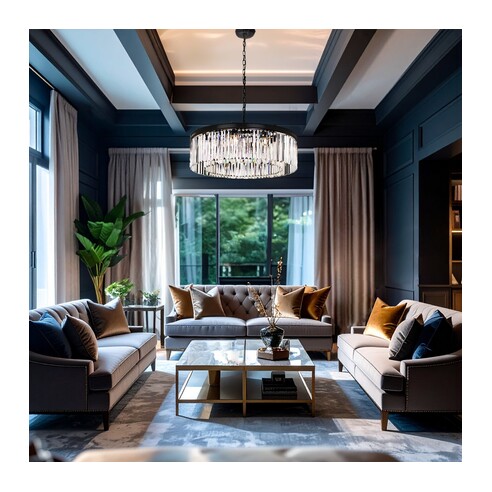 C SERENE PE08-BK - Serene 8 Lights Pendant - BlackC SERENE PE08-BK