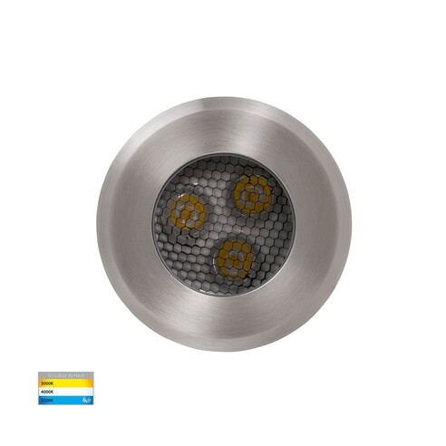 HV1841T - Split 316 Stainless Steel TRI Colour 3W LED Inground Light