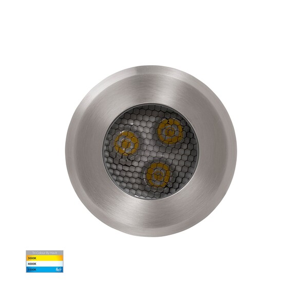 HV1841T-240V - HV1841T - Split 316 Stainless Steel TRI Colour 3W LED Inground Light