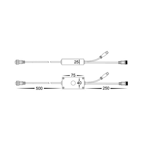 HV1428RGBCW-REC - Reciever to suit Spitze Black HV1428RGBCW-REC