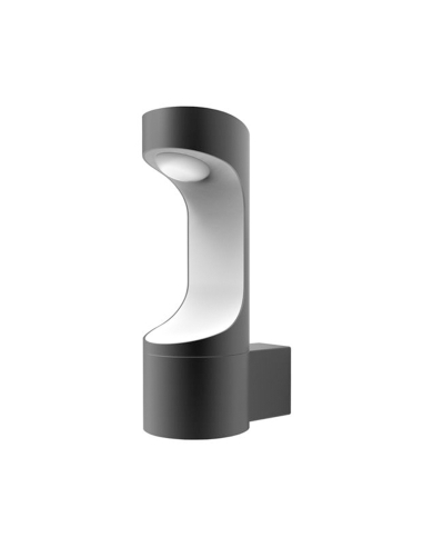 SETH1 - SETH Exterior LED Matt Black Surface Mounted Wall Light IP54