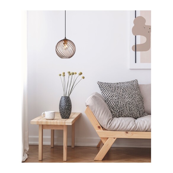 ESPIRAL2 - Interior Wine Glass Shade Wavy Finish ESPIRAL2