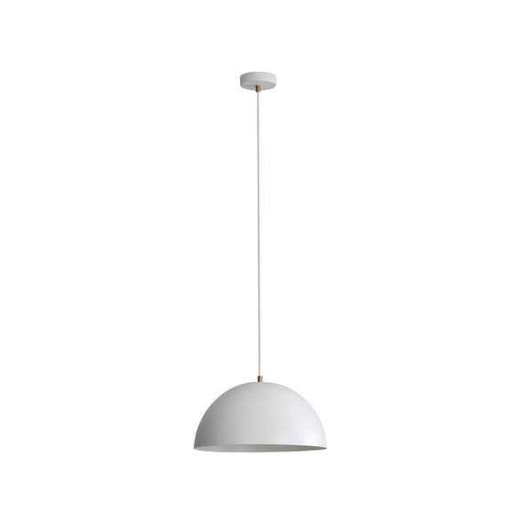 OL64920/35WH - LEXI.35 Single White Metal Dome 35cm E27 Pendant