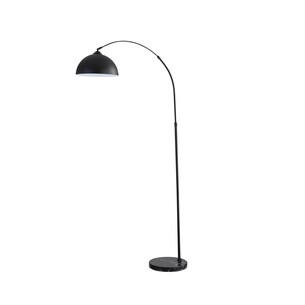 SL91203BK - Marmo Arc Floor Lamp with Marble Base BlackSL91203BK