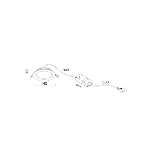 COSMOTRI04 - LED Tri-CCT Dimmable Fixed White COSMOTRI04