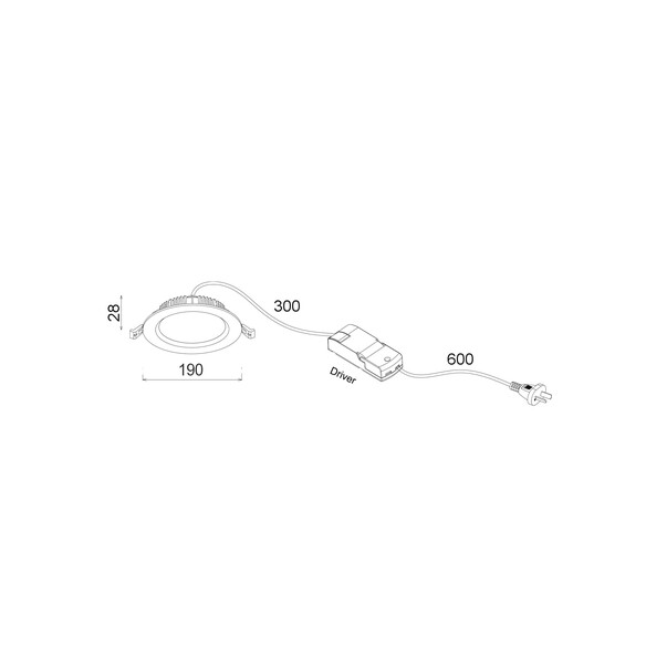 COSMOTRI04 - LED Tri-CCT Dimmable Fixed White COSMOTRI04