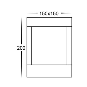HV1699T-BLK-240V-SQ - Pelare Black LED Pillar LightHV1699T-BLK-240V-SQ 2
