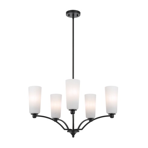 5 Light Pendant - Antique Gold
