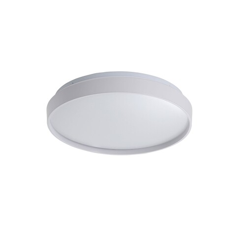 Leena 38cm 24W LED CCT Dimmable White Trim Oyster Light