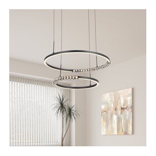 BRERA PE2T-BK - 2 Tier Pendant - BlackBRERA PE2T-BK 2