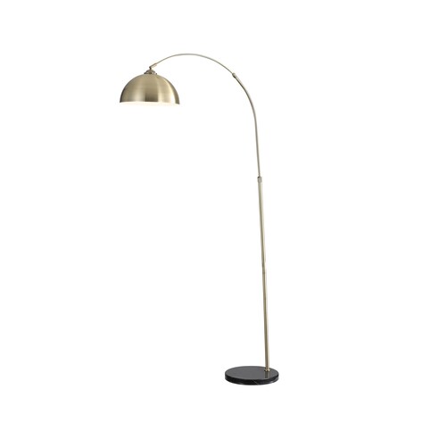 SL91203AB - Marmo Antique Brass Arc Floor Lamp SL91203AB