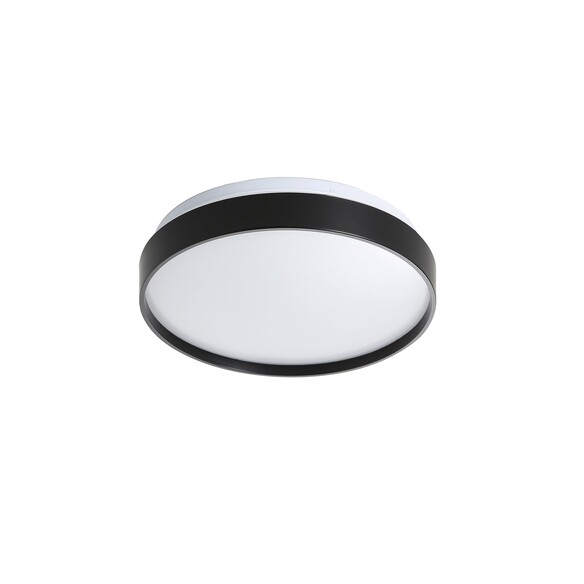 OL49781/33BK - Leena 33cm 12W LED CCT Dimmable Black Trim Oyster Light