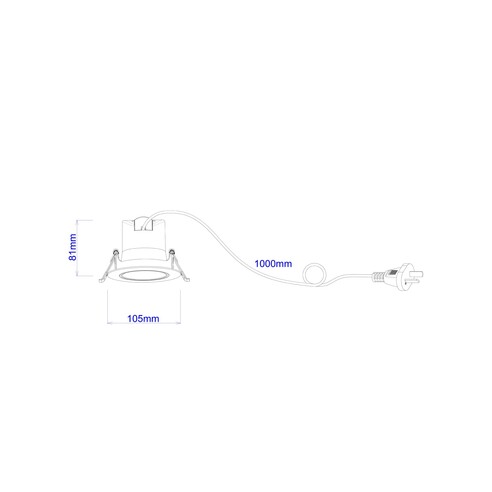 COMET07 - LED Tri-CCT Dimmable Gimbal Low Glare COMET07