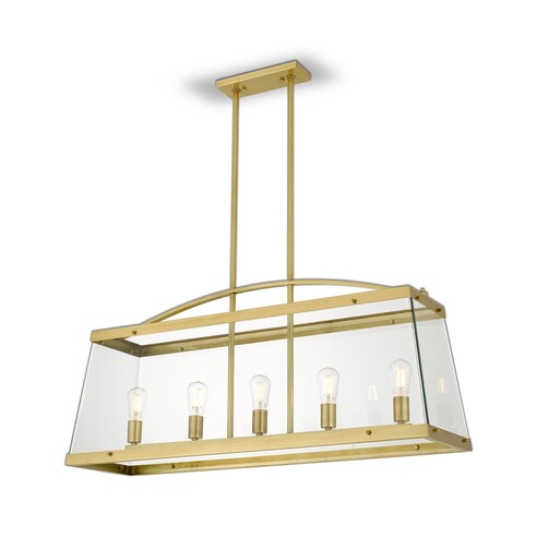 Colair 5 Lights Solid Brass