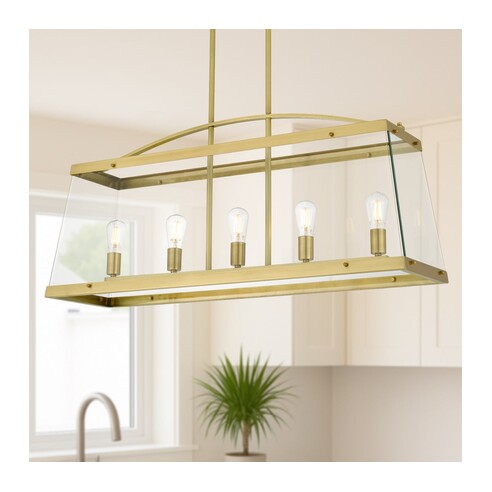 C COLAIR PE5-BRS - Colair 5 Lights Solid BrassC COLAIR PE5-BRS