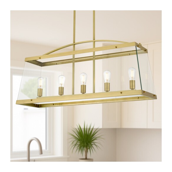 C COLAIR PE5-BRS - Colair 5 Lights Solid BrassC COLAIR PE5-BRS
