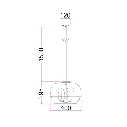 CUAD3 - Interior Clear Wine Glass Shape Glass CUAD3