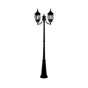 OL7669/2BK - HIGHGATE Twin Black IP44 E27 212cm Traditional OL7669/2BK