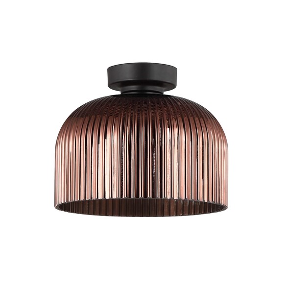 DIYVINTAJ6 - D.I.Y. Dome Ribbed Glass Batten Fix DIYVINTAJ6