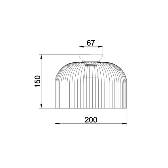 DIYVINTAJ6 - D.I.Y. Dome Ribbed Glass Batten Fix DIYVINTAJ6