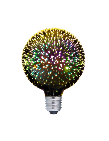 GLOBE LED Firework Effect ES G125 4W Multi Coloured 330D (50 Lumens) WTY 3YR