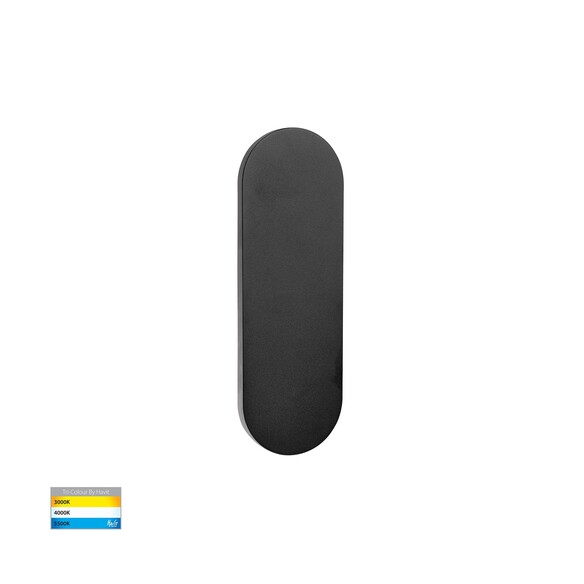HV3561T-BLK - Barline Shadow Aluminium Black 300mm Wall Light