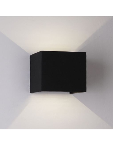 TOCA Cube 6.8W LED Exterior Up/Down Wall Light Black - TOCA1