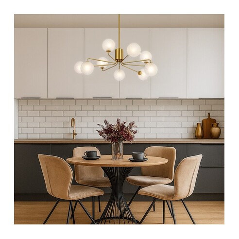FELTON PE09AGSMT - 9 Light Pendant Antique Gold - FELTON PE09AGSMT