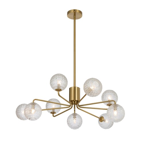 FELTON PE09AGSMT - 9 Light Pendant Antique Gold - FELTON PE09AGSMT