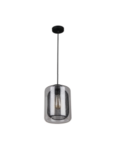 TONO1 - TONO Mesh Internal & Clear Glass Oblong Pendant TONO1