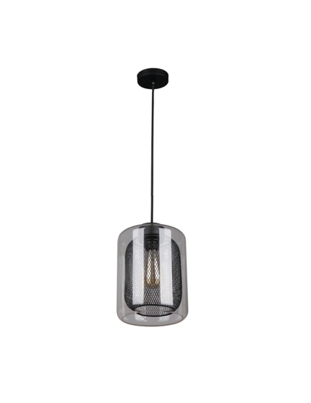 TONO1 - TONO Mesh Internal & Clear Glass Oblong Pendant Lights