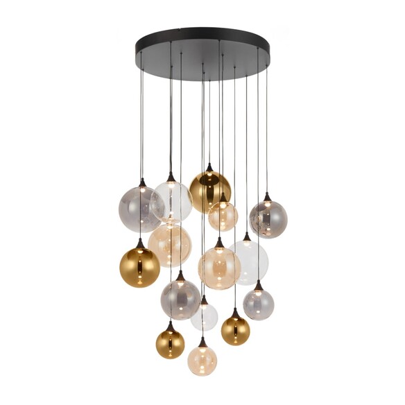 KUPLA PE15-BK - 15 Light Pendant