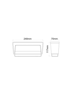 TOPA0002 - TOPA LED Exterior Surface Mounted Rectangular TOPA0002 2