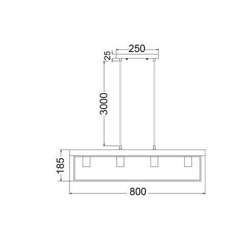 VIRUN1 - Interior Rectangular Frame Wood with VIRUN1