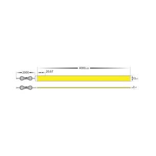 HV9761-IP20-1920-4K-30M - 25W IP20 24v DC 4000K COB LED HV9761-IP20-1920-4K-30M 2