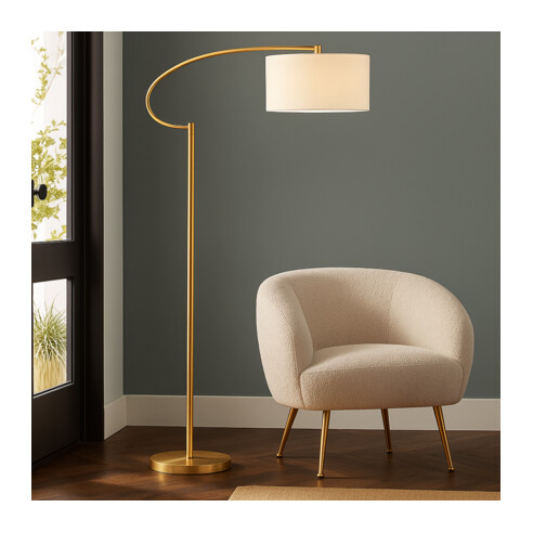 C LAINE FL-AGIV - Laine Floor Lamp - Antique GoldC LAINE FL-AGIV
