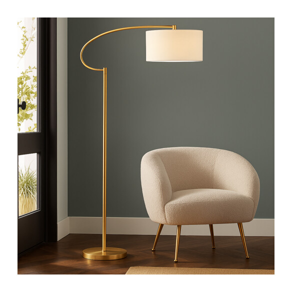 C LAINE FL-AGIV - Laine Floor Lamp - Antique GoldC LAINE FL-AGIV