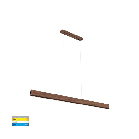 HV6013T - Opex Walnut Timber 1200mm Linear Pendant